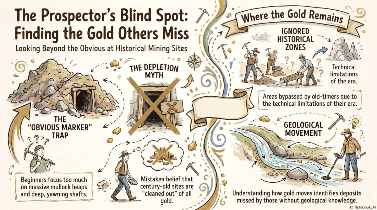 Hidden in Plain Sight: 5 Overlooked Gold Zones in Historic Workings
